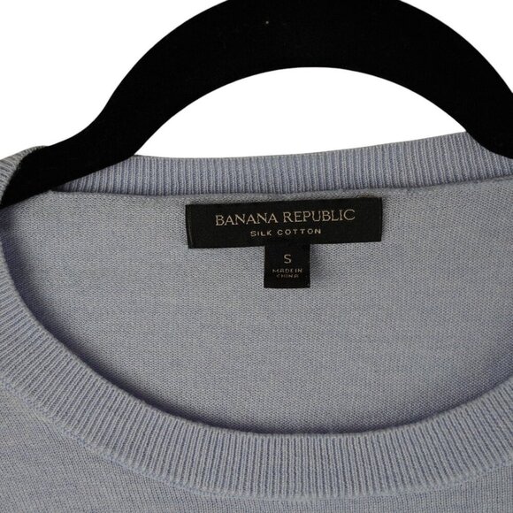 Banana Republic Mens Italian Merino Raglan Crew Silk Sweater Small - Picture 5 of 8